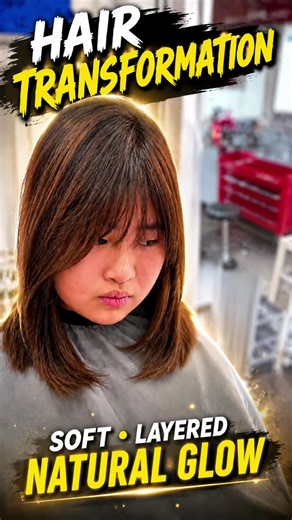 The Most Flattering Haircut for Round Face Shapes? #beautiful #haircut #layeredhaircut #hairstyle