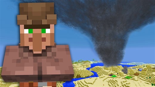 Minecraft but a tornado appears every 5 minutes