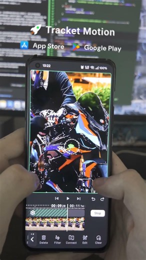 Testing my motion tracking video editor app using video from: s1r.rdm (TikTok)
