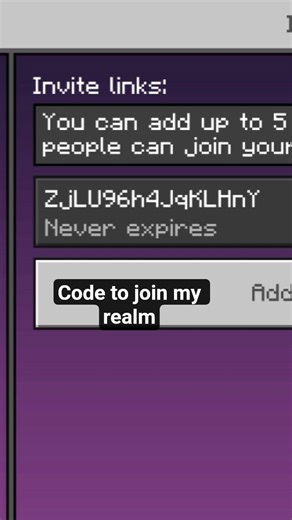 realm code #minecraft