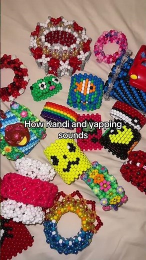 Kandi + Yapping 💀🎀 #kandi #bracelet #kandikid