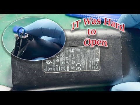 HP Laptop Charger Disassembly and Cable Repair