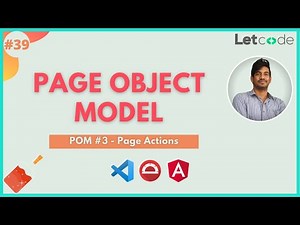 Page Actions - Page Object Model #3 | Protractor Tutorial | LetCode