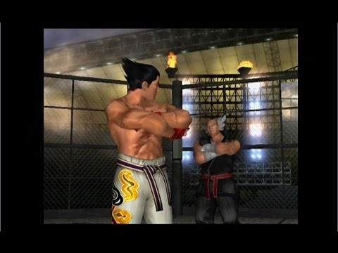 Tekken 4 - Kazuya Mishima vs. Heihachi Mishima + Prologue and Cutscenes | PS2 Gameplay