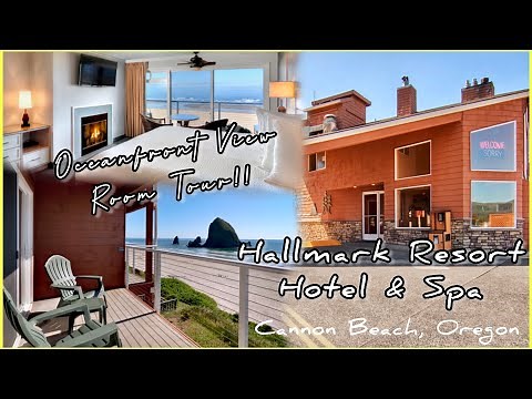 HALLMARK RESORT HOTEL & SPA OCEAN VIEW ROOM TOUR || CANNON BEACH, OREGON | jeanVLOG