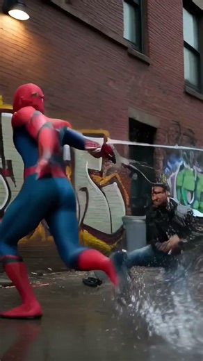 #spider-man versus street thugs
