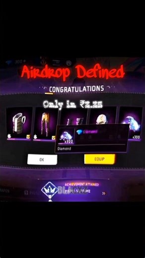 DEFINE AIRDROP #freefire #shorts