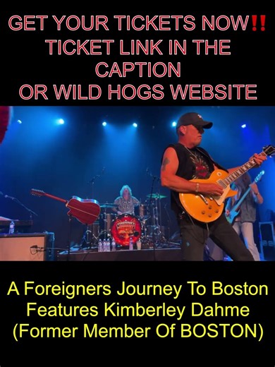 A Foreigners Journey To Boston LIVE @ Wild Hogs - Walford, Iowa September 19. Ticket Link in Caption