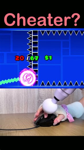 Can I Beat The IMPOSSIBLE Wall Spam Challenge? 🤔 #shorts #geometrydash