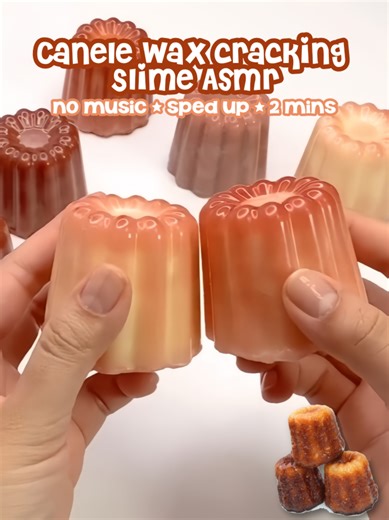 Canele Wax Cracking Slime ASMR Experience