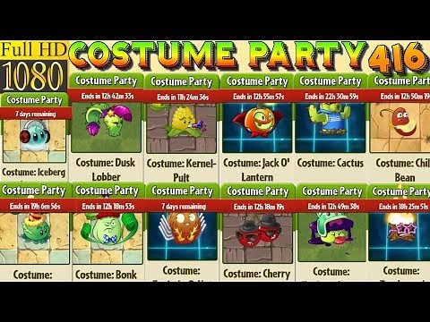 Plants vs. Zombies 2 - COSTUME PARTY - 160 plant costumes - Costumes prices (Ep.416)