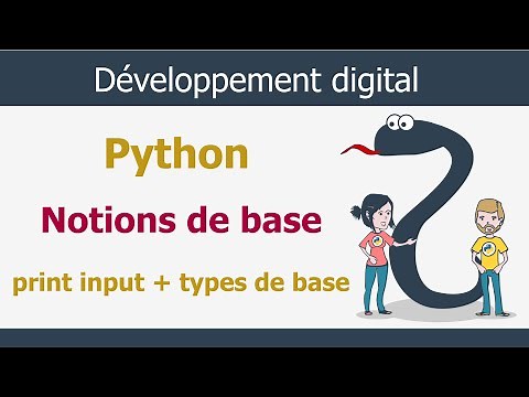Python Darija V1 : Notions de base : Variable, input, print et les types de bas