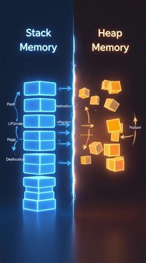 heap memory and stack memory in computer science.