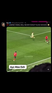 Mendes was meant to mark Yamal instead Yamal, Fabian Luiz Meguesa end up marking Mendes. Meanwhile as we speak, Yamal is still in Mendes' pocket! 😂 #NationsLeague #CFC #portugal #spain #yamal #cristianoronaldo #viralvideochallenge #UEFANationsLeague | Ayo Mee Deh