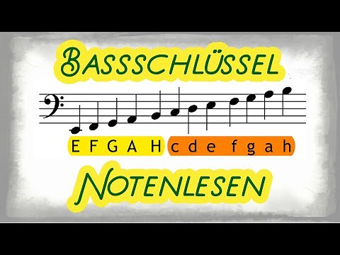 Bass clef - reading music