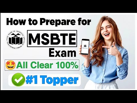 How to Prepare for MSBTE Exam Fast: All Clear 100% & Msbte Topper Tips