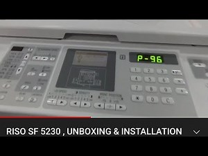new riso sf5030 installing step by step guide