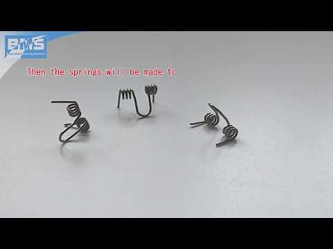 how to make double torsion spring on a CNC wire bending machine