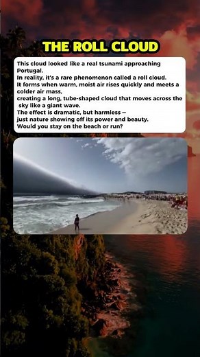 a rare roll cloud. #curiosity #mistery