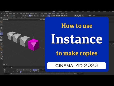 How to use Instance object in Cinema 4D 2023 @MaxonVFX ​