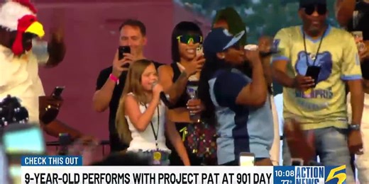 Viral 9-year-old performs with Project Pat on 901 Day
