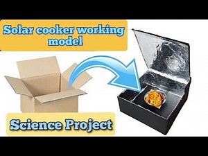 Solar cooker working model | #tutorial | #solarcooker | #science #project