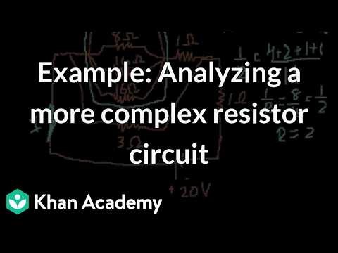 Example: Analyzing a more complex resistor circuit | Science | Khan Academy (IN accent)