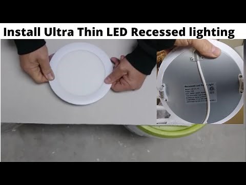 How To Install LED Recessed light In A Drywall Hole Or Pot Lights- Step By Step