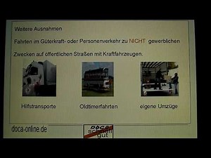 Infos Ausnahmen Tipps für Trucker Fernfahrer BKF