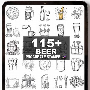 115 Procreate Beer Brushes | Procreate Stamps | Instant Digital Download - Etsy Australia