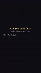 Project Mentor: free AP self-study guides, competition prep, and research/internship resources for high school students — see my bio for more info. Day 192 — 365 Problems for 365 Days Real past AP Calculus BC FRQ (2025), Question 1B. C(t) = 7.6 * arctan(0.2t) models acres affected t weeks after an invasive species appears. Find the time t when the instantaneous rate of change equals the average rate of change on the interval from t = 0 to t = 4. This is a classic AP FRQ “average rate vs instanta