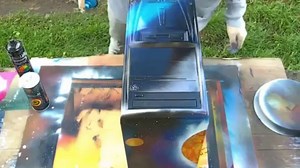 Beautiful PC Case Spray Painting