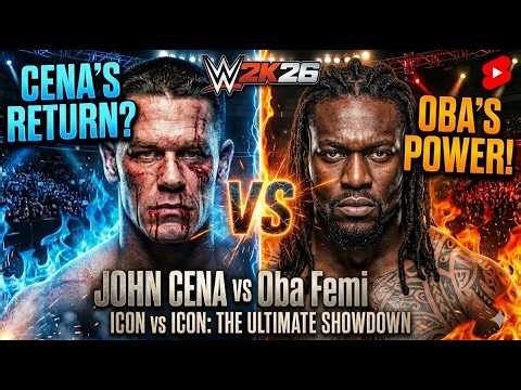 🔥 JOHN CENA Returns? vs OBA FEMI | WWE 2K26 EXTREME RULES LIVE