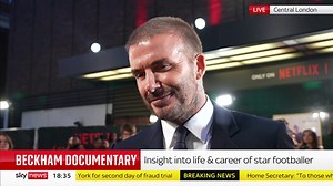 Ex-footballer David Beckham says that "we always do our homework on everything" when discussing his decision to be involved in the 2022 World Cup in Qatar, despite the country's laws banning same-sex relationships. https://trib.al/Rx0iR33 📺 Sky 501, Freeview 233 and YouTube | Sky News