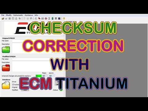 Checksum correction with ECM Titanium