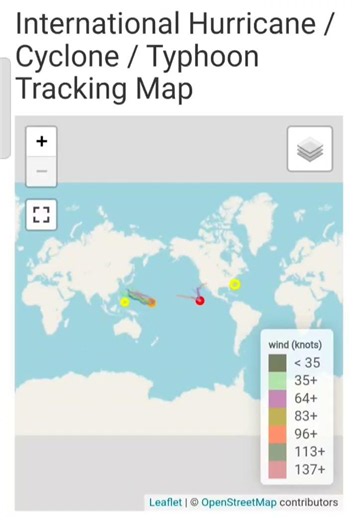 International Hurricane / Cyclone / Typhoon Tracking Map on 30th June - Cyclocane.com