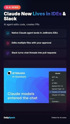 Claude AGENT NATIVE in JetBrains IDEs NOW
