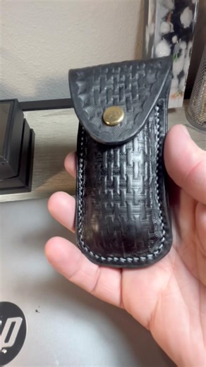Custom leather sheath for old school Leatherman Supertool!
