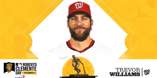 Williams tabbed Nats' nominee for 2025 Roberto Clemente Award