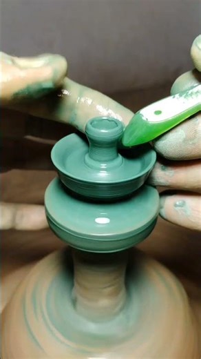 small clay pots making with mini plate | #minecraft | #short | #greenclay