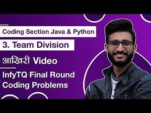 3. Team Division (Recursion) | InfyTQ Final Round Coding Questions | Java & Python | Phodo Paper