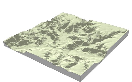 四种简单的方法制作su真实地形模型，快来学习收藏，一键三连。