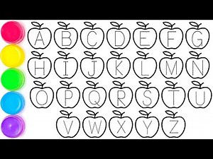 Let's Learn How to Draw and Paint ABCD A to Z and Numbers 1 to 10 Easy // Paint and Color, KS ART