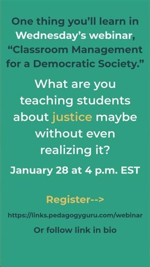 What are you teaching students about justice?