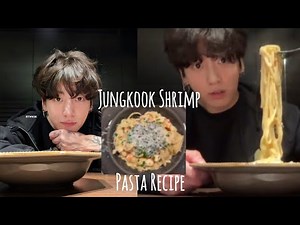 Jungkook Shrimp Pasta 🦐 🍝 full recipe #bts