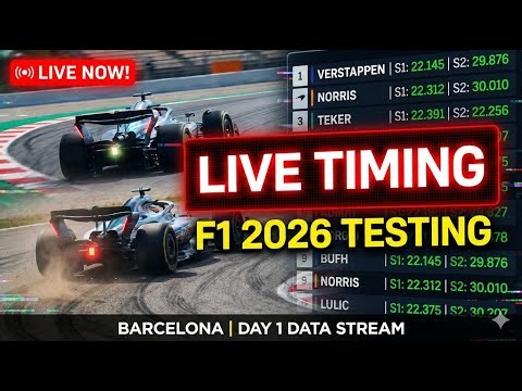 LIVE F1 BARCELONA TESTING DAY 3 - Live Timing!