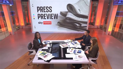 20251117 Sky News 天空新闻 | 英国报纸周一头版头条预览