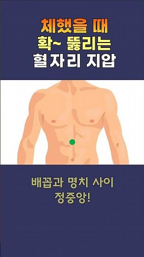 소화불량, 체기, 담적 없애는 강력한 지압법