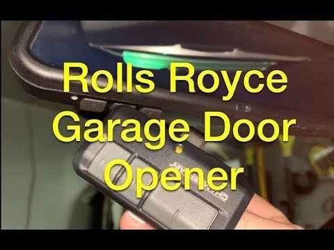 How to program the HomeLink garage door opener on a Rolls Royce Phantom (or BMW)