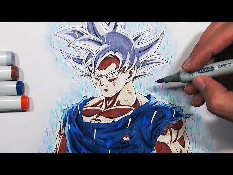 Tutorial: How To Draw Goku's Mastered Ultra Instinct Form! - Step By Step